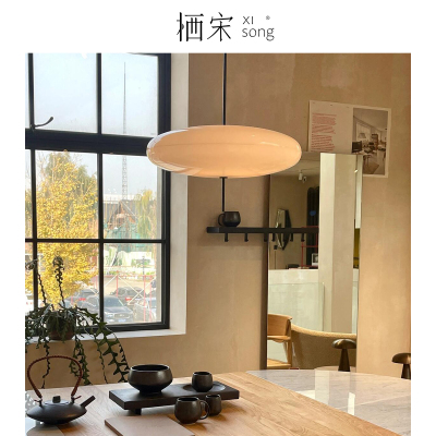 丹麦Astep 2065餐厅吊灯飞碟灯北欧设计师客厅卧室书房中古圆桌灯