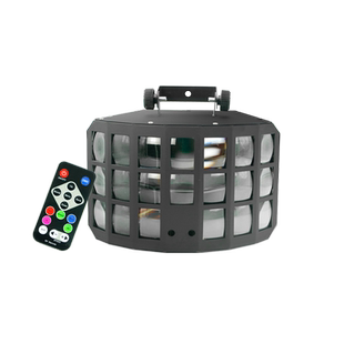 二合一七彩魔幻旋转灯LED蝴蝶灯图案激光镭射灯KTV闪光灯酒吧灯歌厅彩灯旋转室内气氛彩灯宿舍蹦迪灯舞台灯光