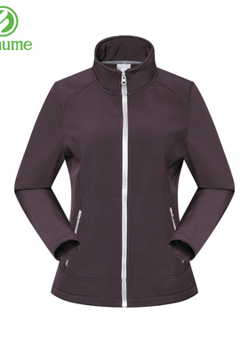 beaume宝美户外保暖软壳衣防风防泼水夹克防刮上衣抓绒外套女