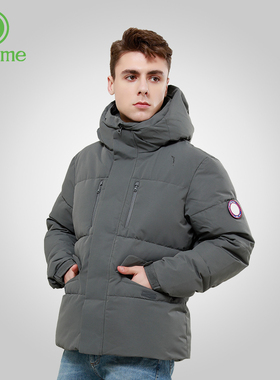 宝美男士保暖棉服beaume北客户外冬季短款连帽防风羽绒棉棉袄外套