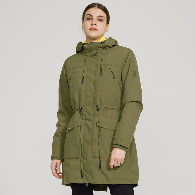 女士保暖棉衣户外徒步旅行