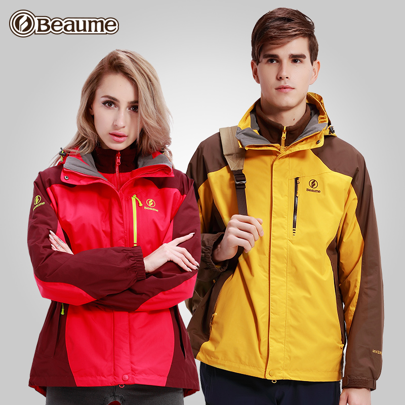 户外三合一冲锋衣合女款加衣内