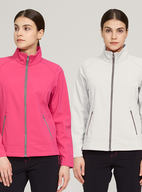 清仓北客宝美旗下MAPFRE户外秋冬女士软壳衣防风抓绒衣立领外套