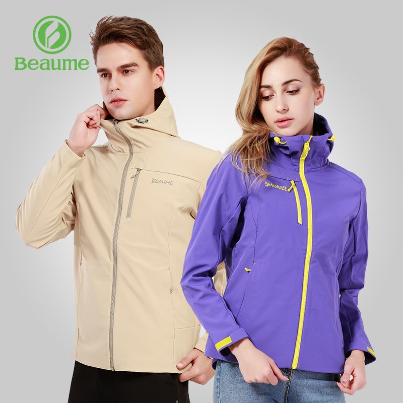 beaume户外冲锋衣单冲防水保暖薄