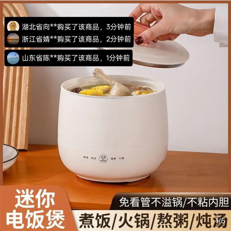 朴永百货迷你电子锅智能免看管炖煮神器家用宿舍不粘陶瓷釉小电锅