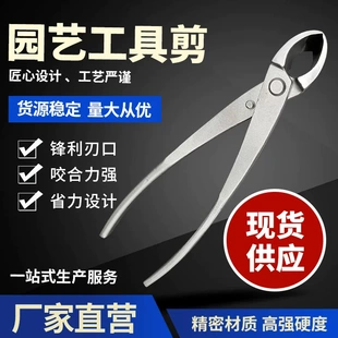 园艺复合钢盆景修枝剪斜口剪侧枝剪盆景专用造型工具园艺剪叉枝剪