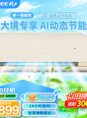 格力U铂2匹新一级变频冷暖空调