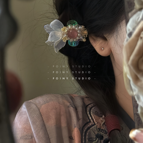 森系甜美鱼发夹女小众设计感侧边发卡刘海夹百搭超仙发饰头饰新款