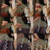 气质锆石耳环女小众设计感高级感精致长款 3件5.8折 流苏耳饰