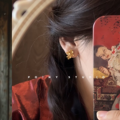 月桂花朵中式浪漫小桂花耳钉