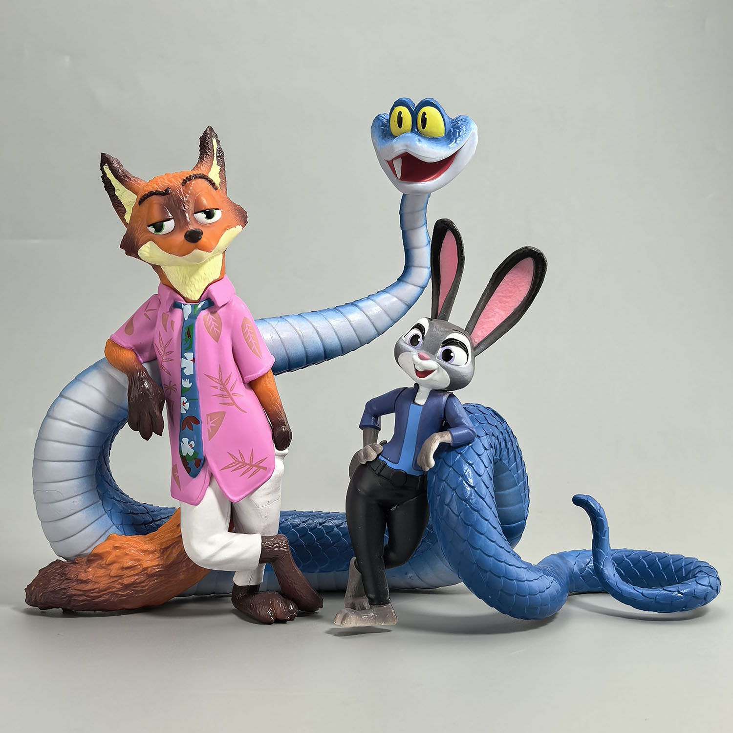 新款疯狂动物城2 朱迪警官尼克盖瑞蛇兔手办摆件模型电影周边礼物
