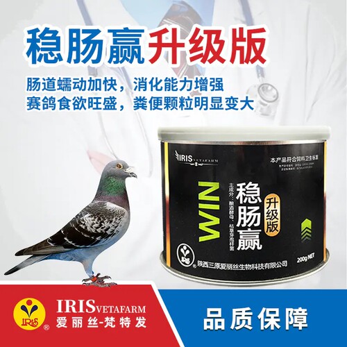 爱丽丝稳肠赢200克升级版/鸽药肠保护排肠毒清免痢素/西安稳肠赢