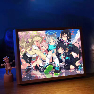 蔚蓝碧蓝档案周边手办白洲梓空崎日奈星野手办周边生日礼物夜灯