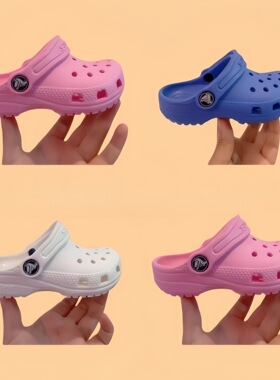 croos爆款经典明星儿童洞洞鞋防滑防水凉鞋柔软舒适沙滩鞋可DY鞋