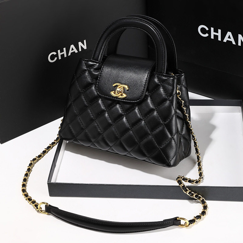 轻奢新款真皮手提包女包小香风链条包质感女款单肩包潮斜挎包