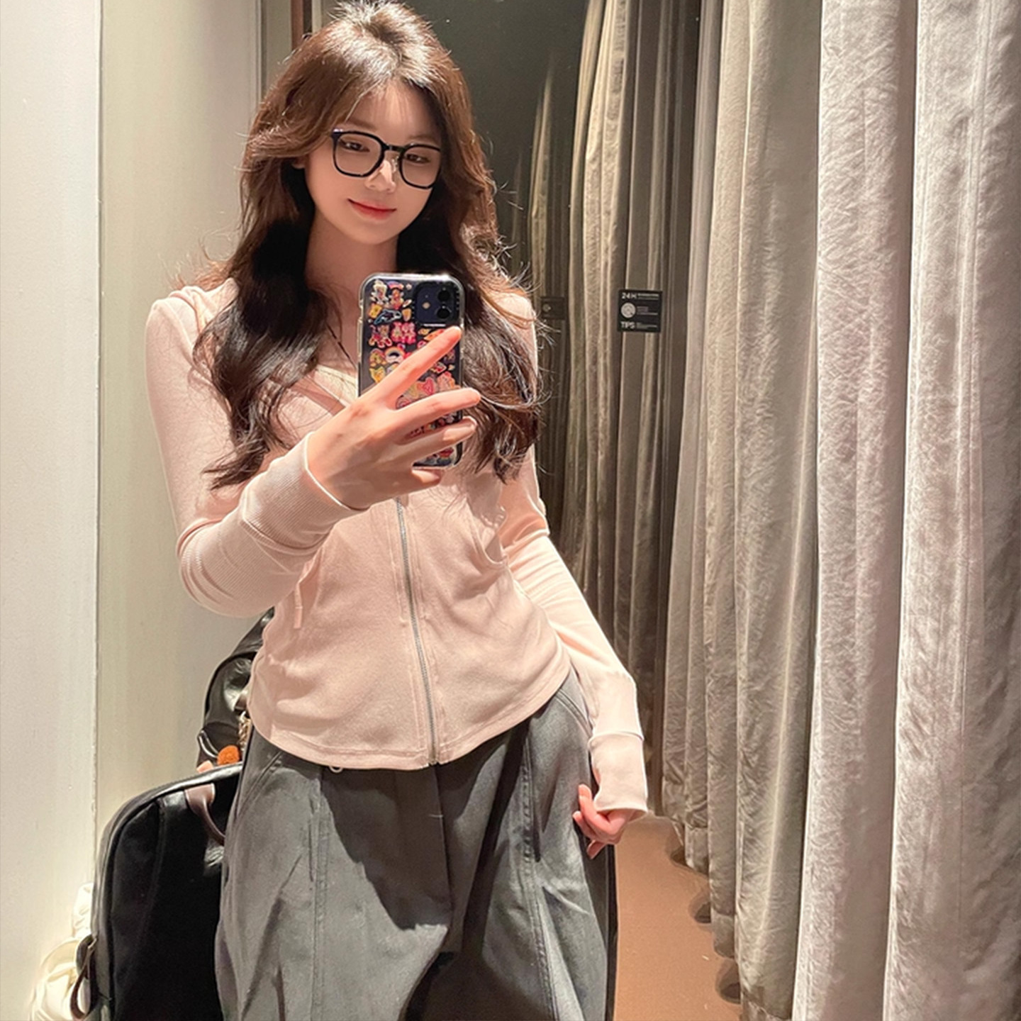 针织连帽收腰显瘦防晒瑜伽外套女