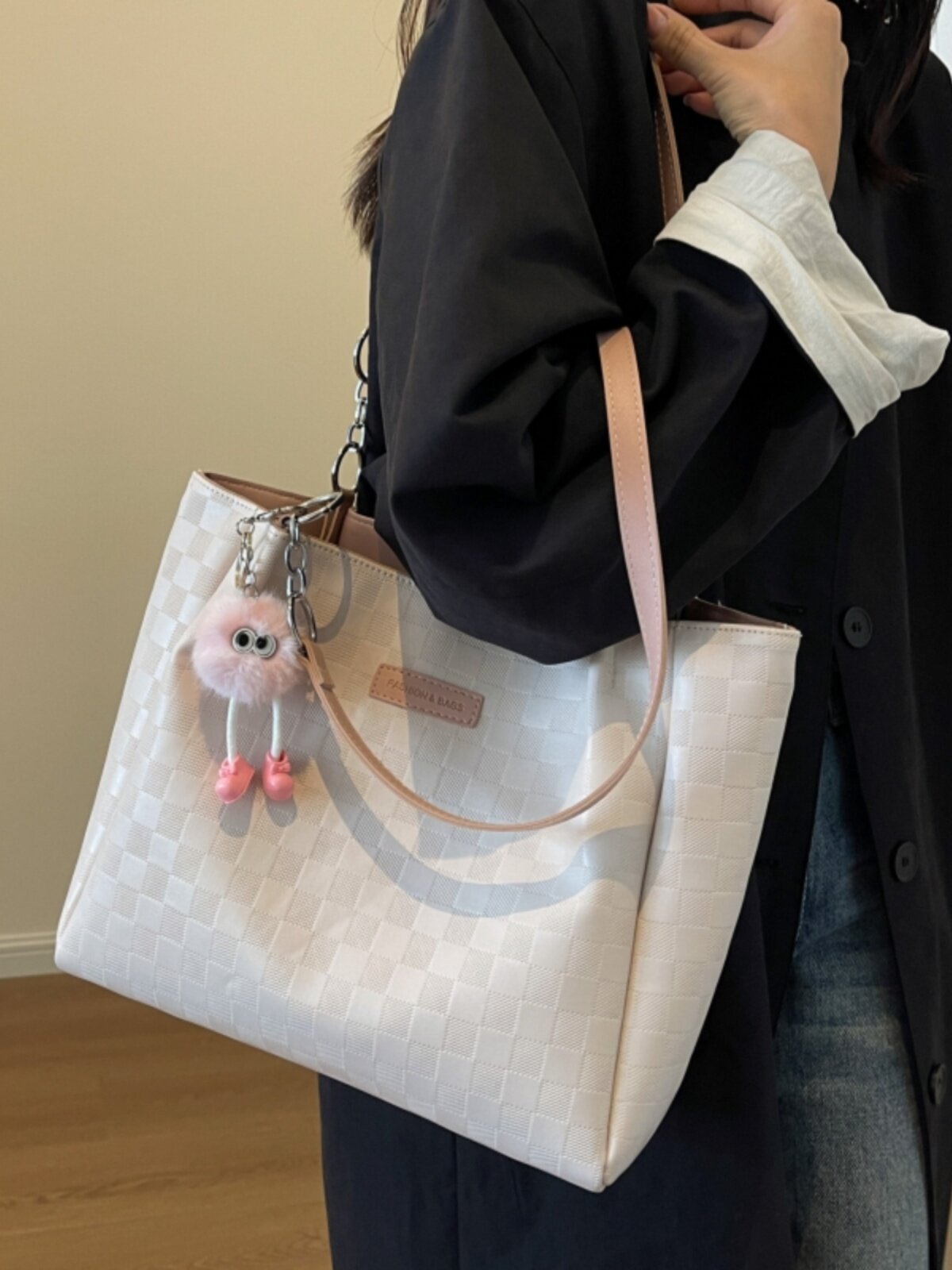 Borsa a tracolla da donna, adatta a studentesse universitarie e pendolari, nuovo modello 2025, borsa tote di alta gamma con grande capacità_voghion.com