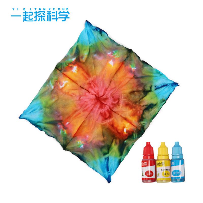 趣味科技小制作手工diy自制扎染中小学生幼儿园小实验科教材料包
