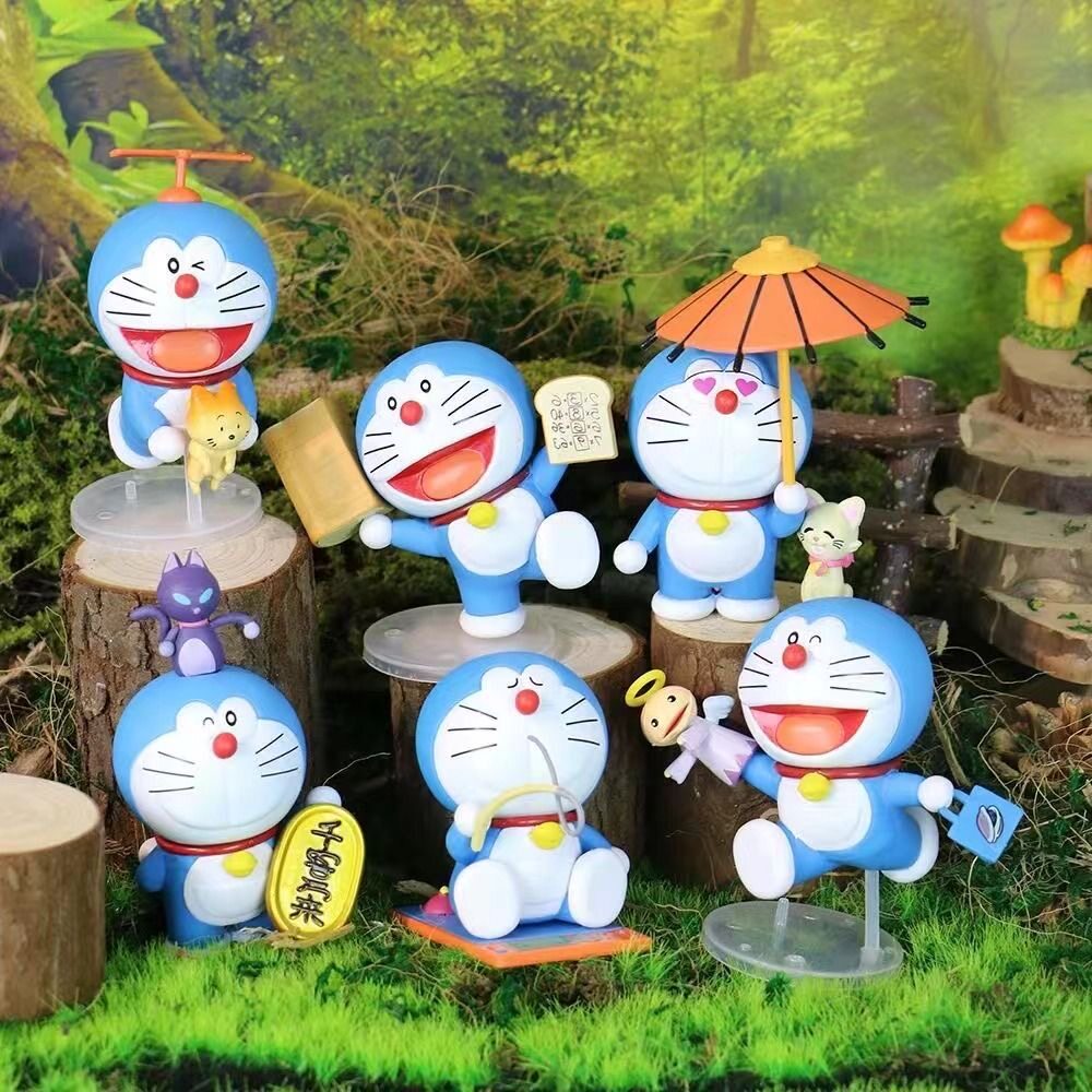哆啦a梦盲盒秘密道具2潮玩手办机器猫玩具公仔桌面小摆件模型礼物
