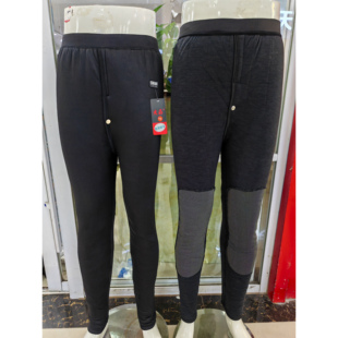 正品犇男士棉裤驼毛绒新款薄款男裤高腰深立裆中青年加肥加大保暖