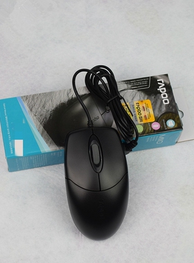 全新国行正品雷柏M110有线鼠标台式机通用笔记本电脑USB办公鼠标