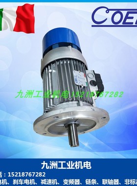 代理意大利COEL高效节能电机刹车马达 F100LB4 3.0KW三相异步电机