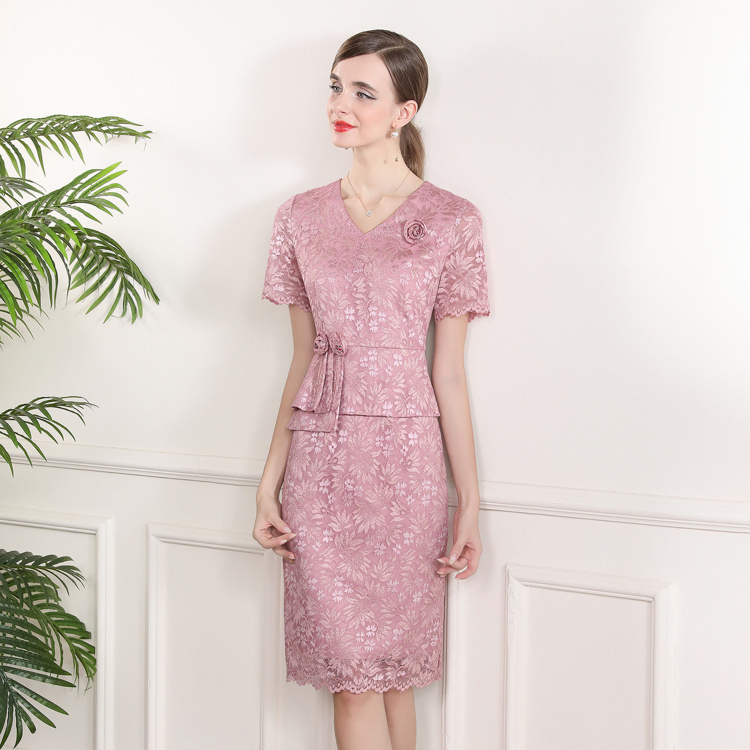 夏季新款高端妈妈婚宴礼服