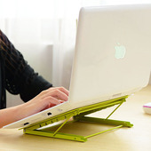 包邮 可调笔记本平板电脑手提垫板散热折叠预防颈椎折叠便携式 支架