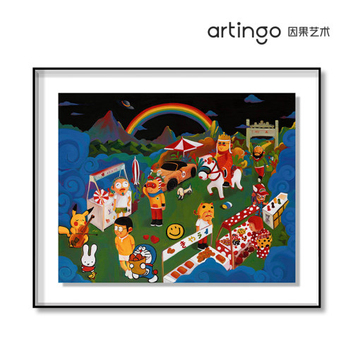 艺术家版画小众原创装饰画潮流