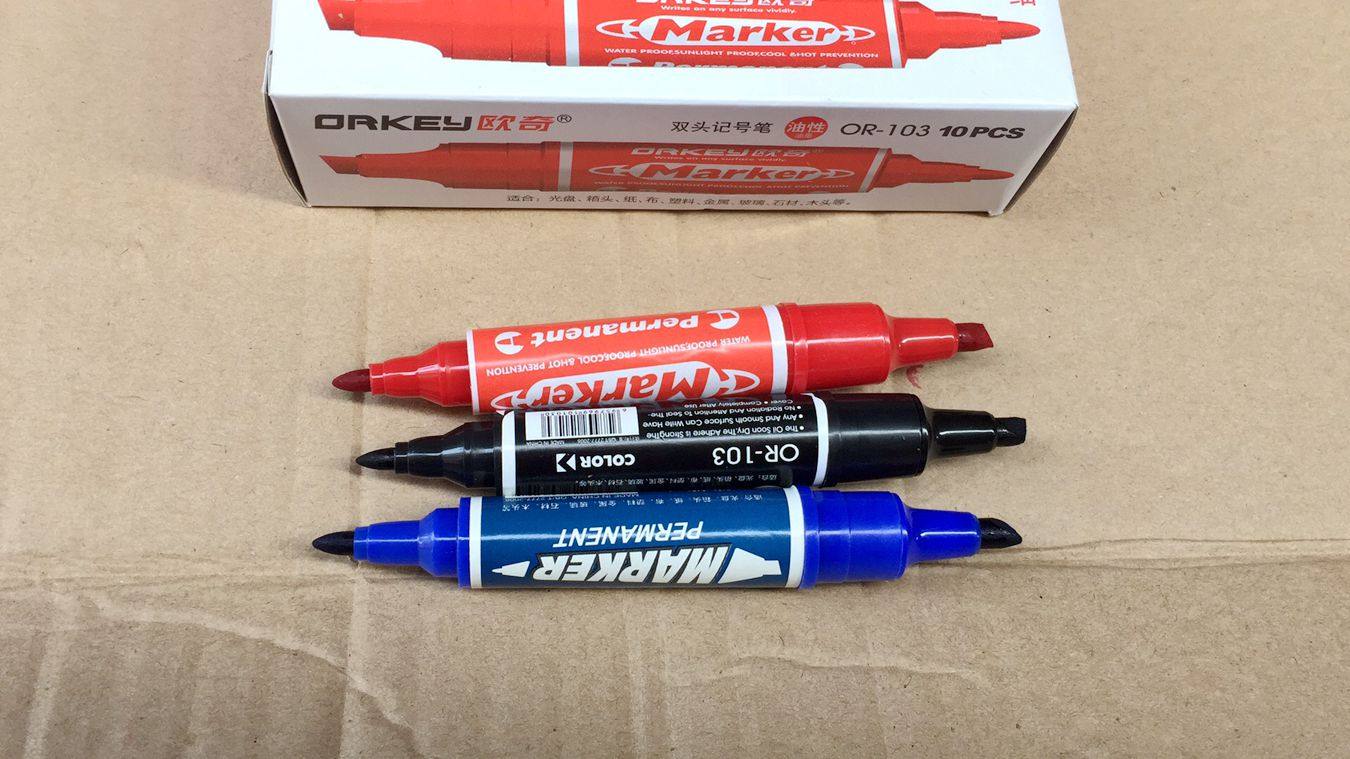 10支包邮 欧奇记号笔 物流箱头笔 大头油性笔  光盘笔 可加笔水