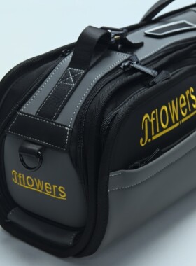 jFlowers台球杆包JF14孔九球软包布艺大头杆桶杆包大容量