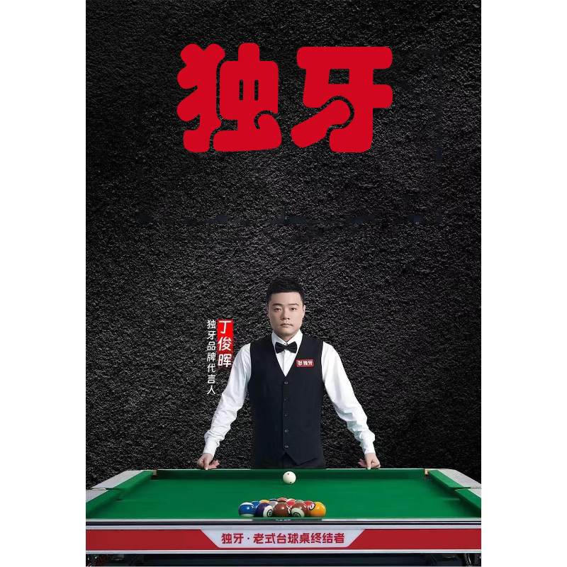 独牙台球桌现货中式黑八商用球桌图片