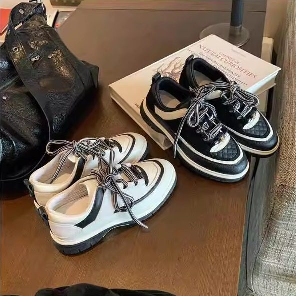 8CM小个子内增高休闲鞋老爹鞋女新款熊猫厚底小香风运动鞋,女鞋,时尚休闲鞋,淘宝优惠券,粉丝福利购,淘宝优惠卷