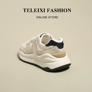 小众设计老爹鞋 怦然心动 百搭运动阿甘鞋 女2022春季 TELEIXI 新款