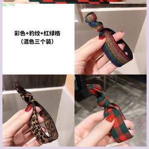 飘带橡筋扎头发皮筋发圈韩版发绳女气质放置手腕加粗胶皮套夏季大