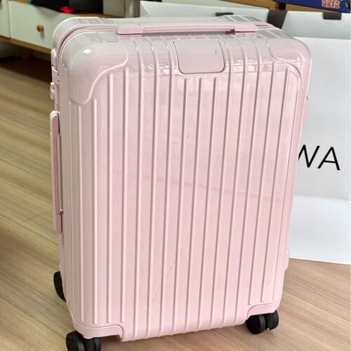日默Essential芭蕾粉行李箱20寸方胖子33寸男女网红拉杆箱旅行箱