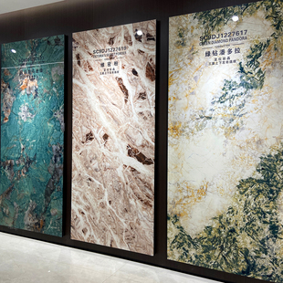 1200x2700岩板背景墙仿大理石纹客厅玄关沙发电视频亮光连纹大板