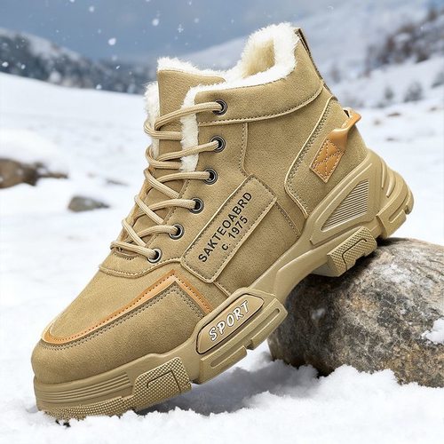 雪地靴子男款冬季加绒保暖加厚