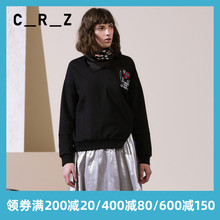 crz潮牌女装春季专柜新款刺绣卫衣2