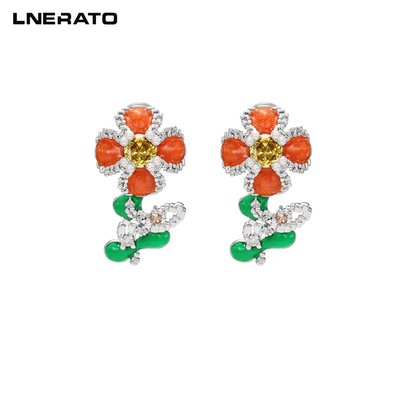 LNERATO幸运四叶花耳钉