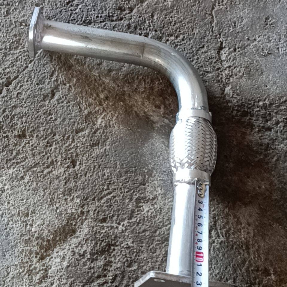 时风风菱D版排气管 进气管 消声器弯管消声器接头 一头4孔一头2孔