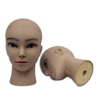 假人头模插针模特头光头头模特道具帽子假发修剪理发店头模支架