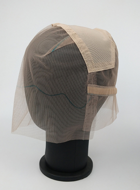 全蕾丝假发网帽 帽皮发网手钩网底半手织编织内网假发辅料wig cap
