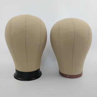 Head Block Mannequin Canvas 木屑帆布头模可插针布头Cork