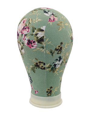 头模型假人头假发支架护理假发造型可插针包布模特头帆布假发放置