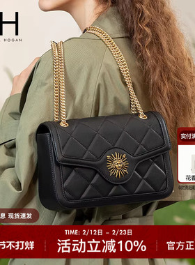 VH女包茵然系列新款时尚经典菱格太阳神包包个性斜挎包潮流链条包