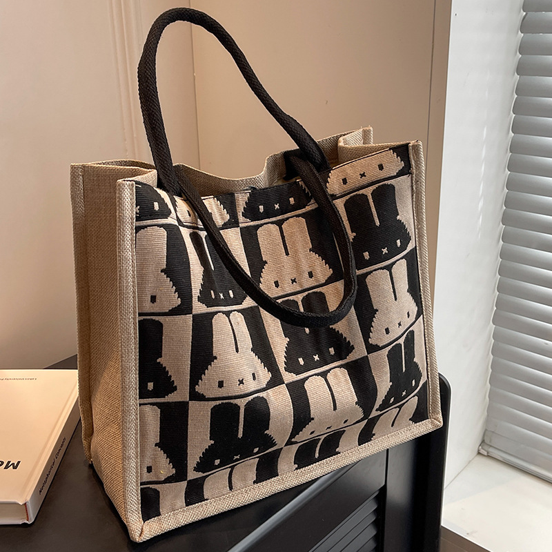 手提包女大容量包包通勤大包2025时尚妈咪包大学生上课单肩托特包