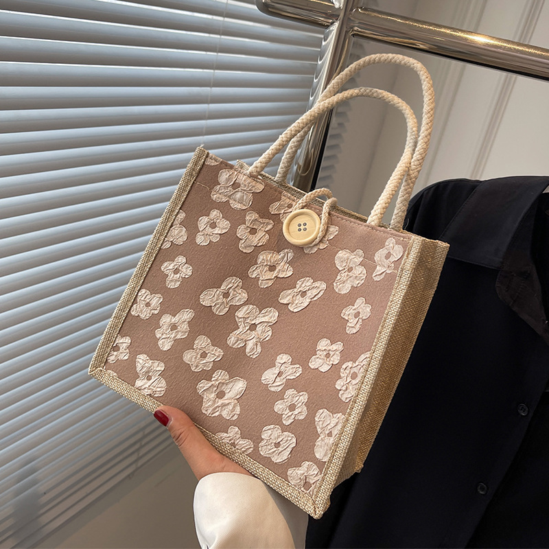 包包女夏季2025新款饭盒便当包女ins手提袋子时尚外出上班手拎包