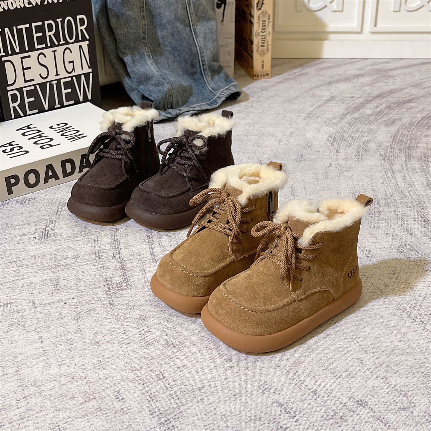 真皮/加厚保暖防滑鞋底26-37码