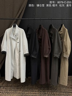 DVZ 2025年秋款新款韩版宽松休闲风衣外套女中长款过膝高级感气质